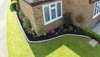 New Flowerbed and Stone Edging