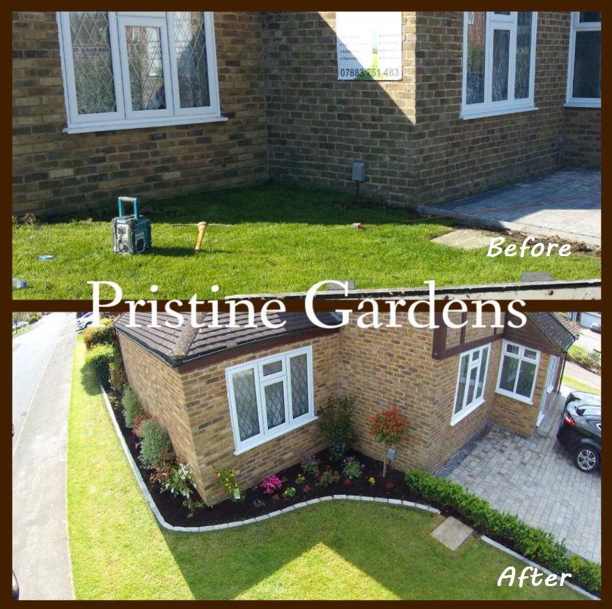 New Flowerbed and Stone Edging